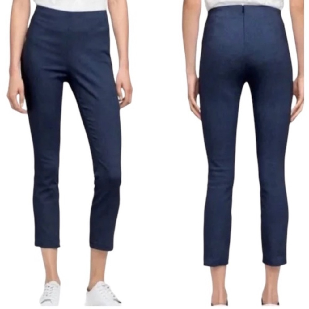 Rag & Bone Blue High Rise Simone Slim Fit Trousers Pants 2